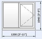 Logik 70mm Casement 1200mm by 1040mm