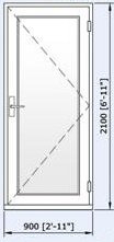 Logik 70mm Residential Door 900mm by 2100mm